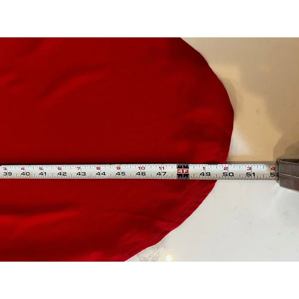 Women's Red Split Side Adjustable Strap Midi Dress Size M New With Tags - Picture 12 of 13